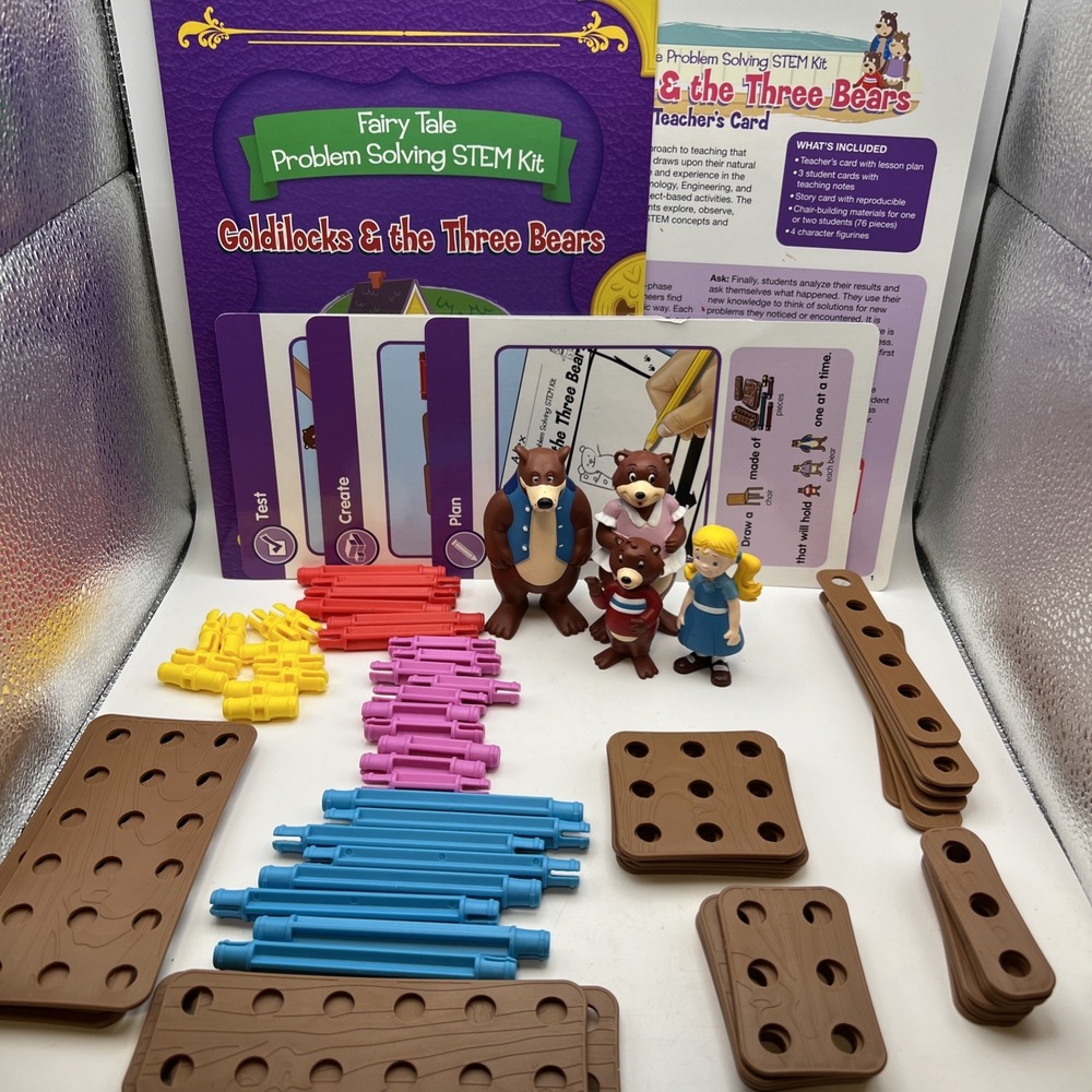 Home School Kit Lakeshore STEM Fairy Tales Goldilocks & The Three Bears READ